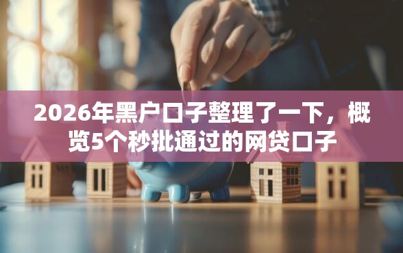 2026年黑户口子整理了一下，概览5个秒批通过的网贷口子