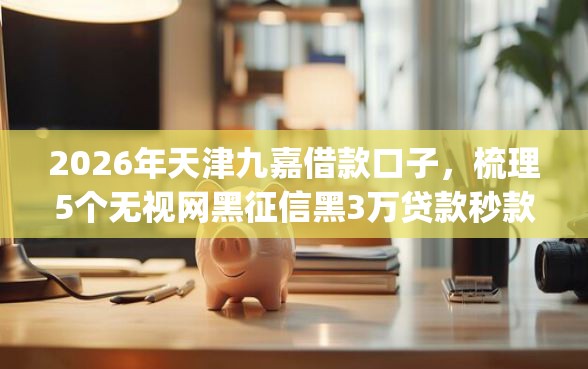 2026年天津九嘉借款口子，梳理5个无视网黑征信黑3万贷款秒款app名单