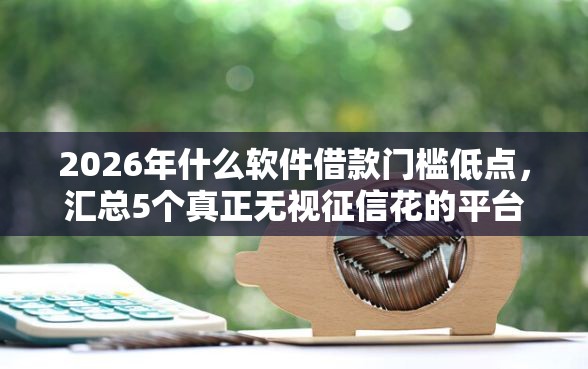 2026年什么软件借款门槛低点，汇总5个真正无视征信花的平台