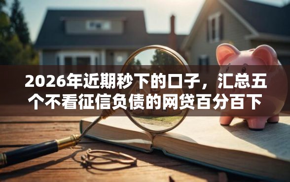 2026年近期秒下的口子，汇总五个不看征信负债的网贷百分百下款口子