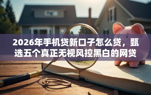 2026年手机贷新口子怎么贷，甄选五个真正无视风控黑白的网贷平台
