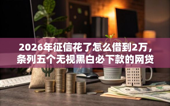 2026年征信花了怎么借到2万，条列五个无视黑白必下款的网贷软件