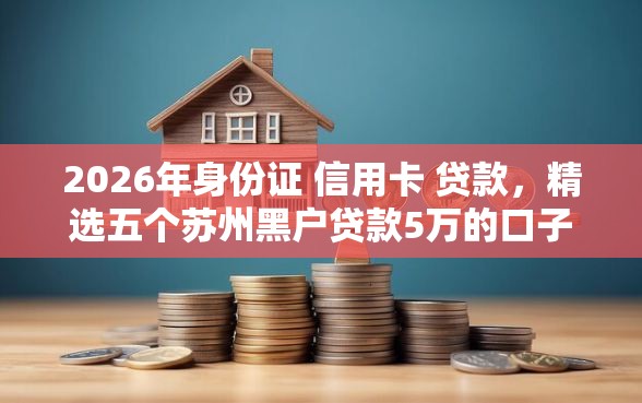 2026年身份证 信用卡 贷款，精选五个苏州黑户贷款5万的口子