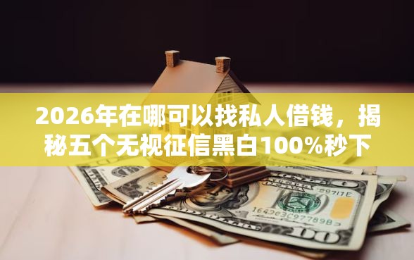 2026年在哪可以找私人借钱，揭秘五个无视征信黑白100%秒下口子
