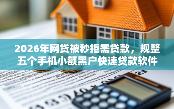 2026年网贷被秒拒需贷款，规整五个手机小额黑户快速贷款软件