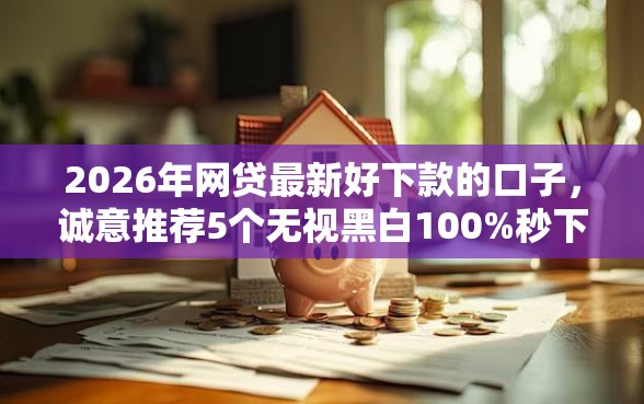 2026年网贷最新好下款的口子，诚意推荐5个无视黑白100%秒下网贷平台