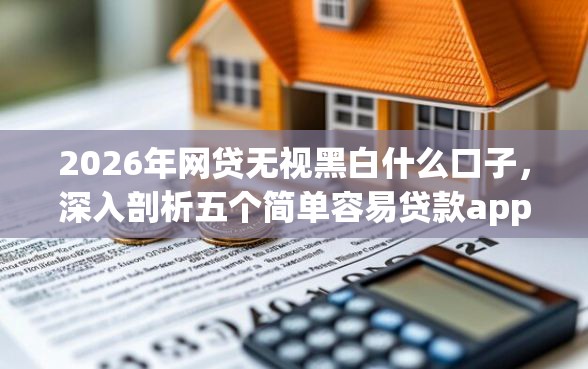 2026年网贷无视黑白什么口子，深入剖析五个简单容易贷款app