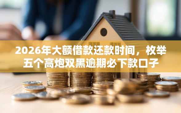 2026年大额借款还款时间，枚举五个高炮双黑逾期必下款口子