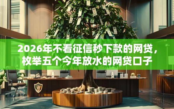 2026年不看征信秒下款的网贷，枚举五个今年放水的网贷口子