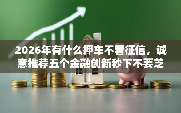 2026年有什么押车不看征信，诚意推荐五个金融创新秒下不要芝麻分的app
