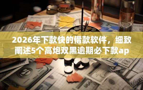 2026年下款快的借款软件，细致阐述5个高炮双黑逾期必下款app