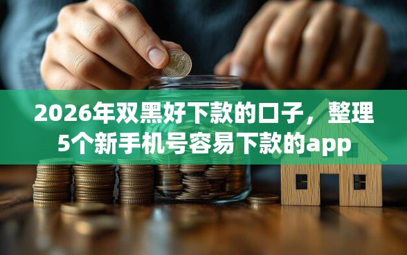 2026年双黑好下款的口子，整理5个新手机号容易下款的app