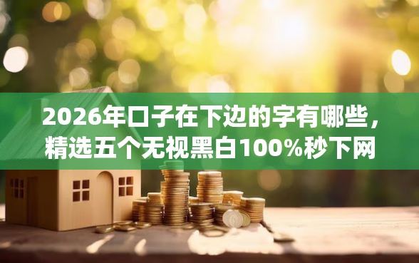 2026年口子在下边的字有哪些，精选五个无视黑白100%秒下网贷app