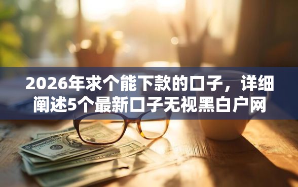 2026年求个能下款的口子，详细阐述5个最新口子无视黑白户网贷