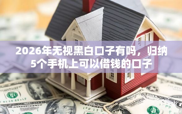 2026年无视黑白口子有吗，归纳5个手机上可以借钱的口子