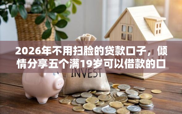 2026年不用扫脸的贷款口子，倾情分享五个满19岁可以借款的口子
