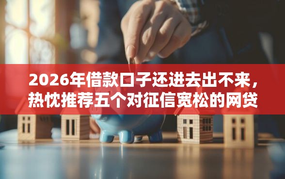 2026年借款口子还进去出不来，热忱推荐五个对征信宽松的网贷软件
