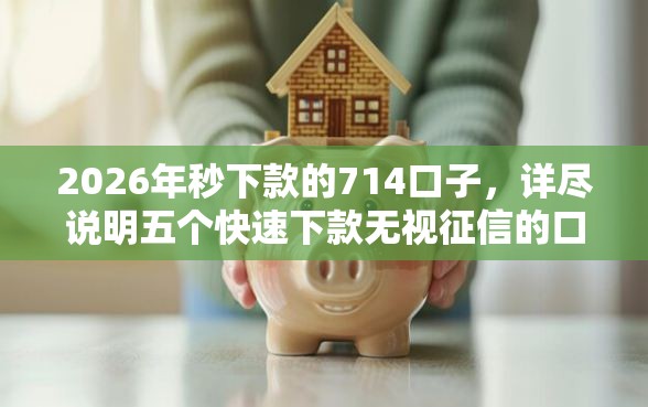 2026年秒下款的714口子,详尽说明五个快速下款无视征信的口子 2026年秒下款的714口子,详尽说明五个快速下款无视征信的口子