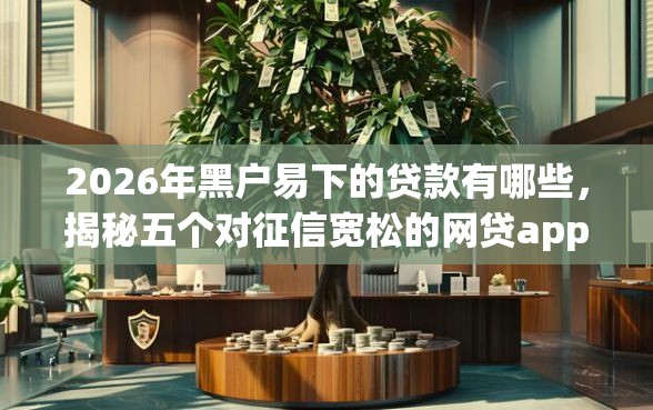 2026年黑户易下的贷款有哪些，揭秘五个对征信宽松的网贷app