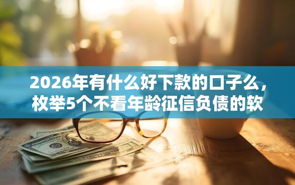 2026年有什么好下款的口子么，枚举5个不看年龄征信负债的软件