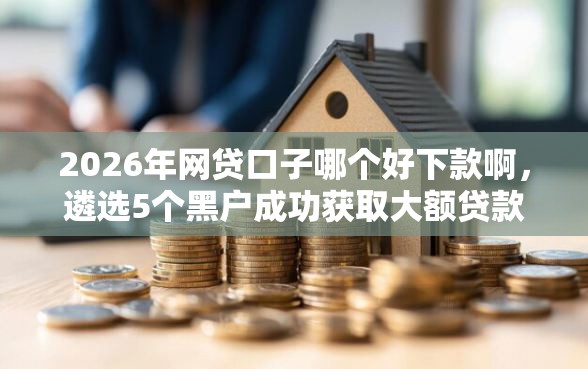 2026年网贷口子哪个好下款啊，遴选5个黑户成功获取大额贷款的软件