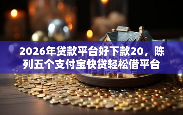 2026年贷款平台好下款20，陈列五个支付宝快贷轻松借平台