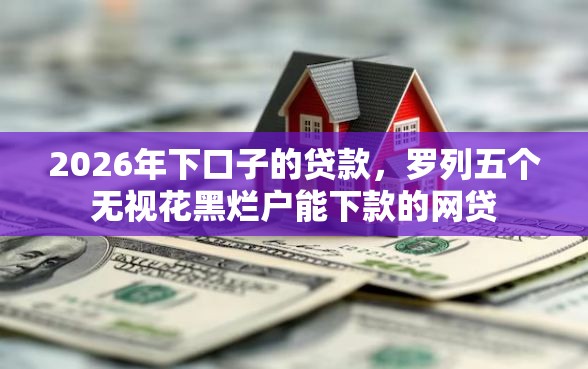 2026年下口子的贷款，罗列五个无视花黑烂户能下款的网贷