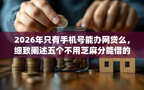 2026年只有手机号能办网贷么，细致阐述五个不用芝麻分能借的app
