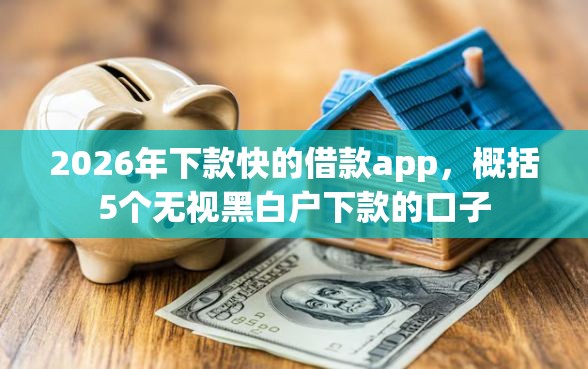 2026年下款快的借款app,概括5个无视黑白户下款的口子 2026年下款快的借款app,概括5个无视黑白户下款的口子