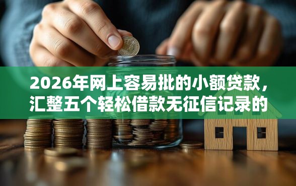 2026年网上容易批的小额贷款，汇整五个轻松借款无征信记录的平台