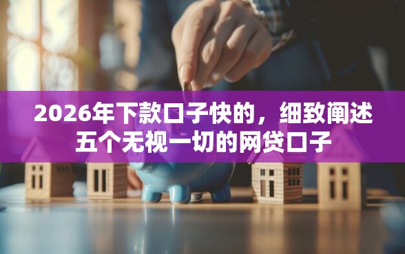 2026年下款口子快的，细致阐述五个无视一切的网贷口子