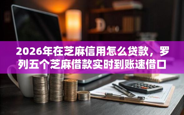 2026年在芝麻信用怎么贷款，罗列五个芝麻借款实时到账速借口子