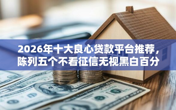 2026年十大良心贷款平台推荐，陈列五个不看征信无视黑白百分百下款网贷口子