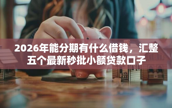 2026年能分期有什么借钱，汇整五个最新秒批小额贷款口子