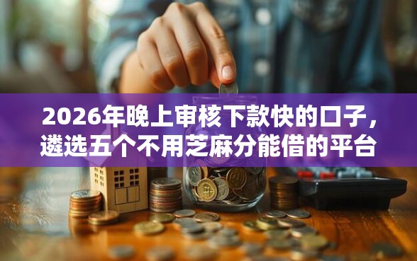 2026年晚上审核下款快的口子，遴选五个不用芝麻分能借的平台