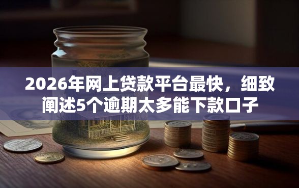 2026年网上贷款平台最快，细致阐述5个逾期太多能下款口子