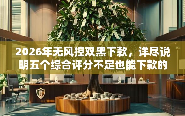 2026年无风控双黑下款，详尽说明五个综合评分不足也能下款的网贷