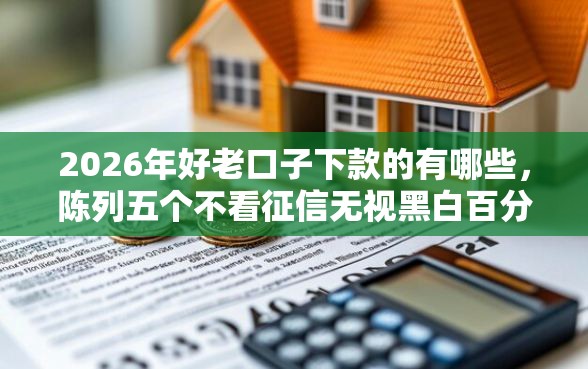 2026年好老口子下款的有哪些，陈列五个不看征信无视黑白百分百下款网贷口子