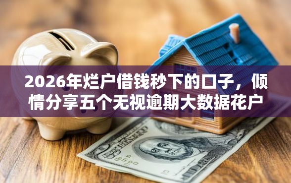 2026年烂户借钱秒下的口子，倾情分享五个无视逾期大数据花户黑户软件