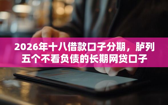 2026年十八借款口子分期，胪列五个不看负债的长期网贷口子