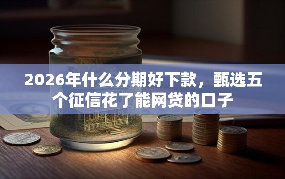 2026年什么分期好下款，甄选五个征信花了能网贷的口子