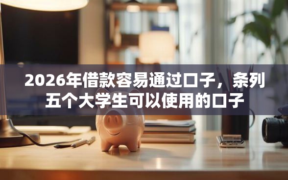 2026年借款容易通过口子，条列五个大学生可以使用的口子