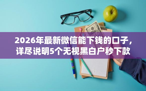 2026年最新微信能下钱的口子，详尽说明5个无视黑白户秒下款口子app