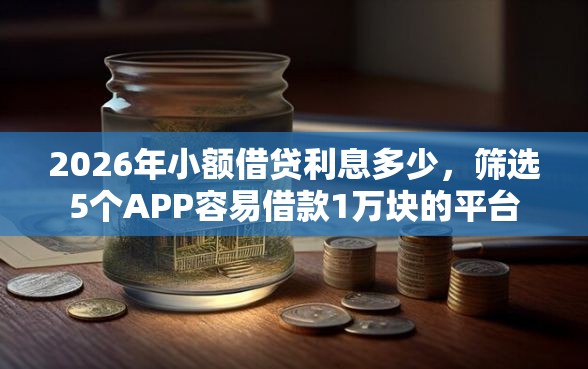 2026年小额借贷利息多少，筛选5个APP容易借款1万块的平台