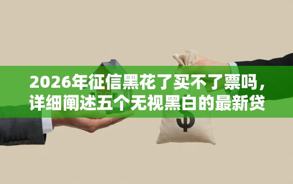 2026年征信黑花了买不了票吗，详细阐述五个无视黑白的最新贷款口子