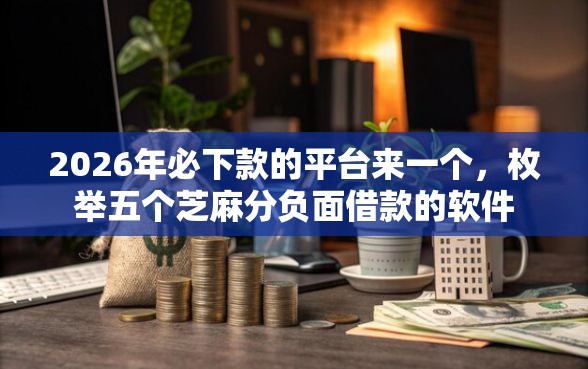 2026年必下款的平台来一个，枚举五个芝麻分负面借款的软件