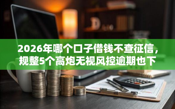 2026年哪个口子借钱不查征信，规整5个高炮无视风控逾期也下款的口子