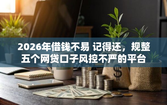 2026年借钱不易 记得还，规整五个网贷口子风控不严的平台