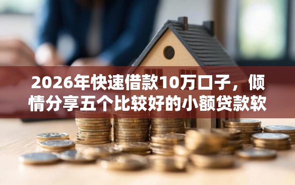 2026年快速借款10万口子，倾情分享五个比较好的小额贷款软件