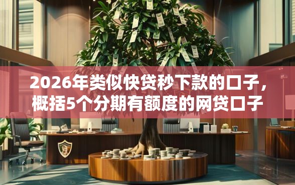 2026年类似快贷秒下款的口子，概括5个分期有额度的网贷口子